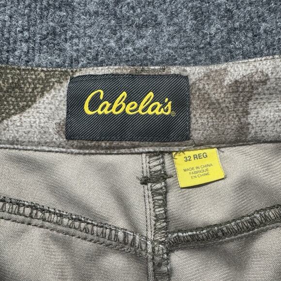 CABELA'S Mens MicroTex Classic Cargo Camo Hunting Fishing Outdoor Pants Size 32 - Picture 7 of 10